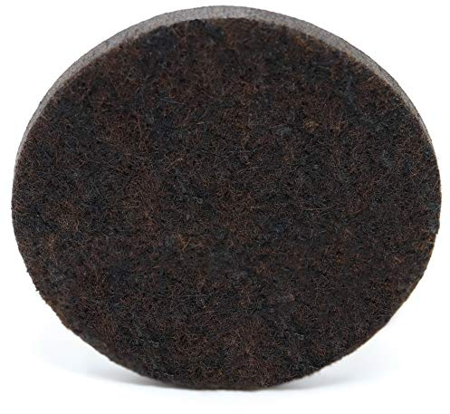 Adsamm® / 16 x Selbstklebende Filzgleiter/Braun/ø 60 mm/Rund/Möbelgleiter aus Filz mit 5.5 mm Stärke/Möbel- und Bodengleiter