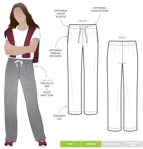 Style Arc Sewing Pattern - Anna Pant (Sizes 18-30)