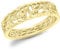 CARISSIMA Damen Ring 9k (375) Gelbgold Diamant-geschnitten Blätter Band - Größe L