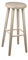 Magnetic Mobel Tabouret en Bois Solide Petit déjeuner pub Bar Cuisine Nouveau hêtre 60 cm (Brut)