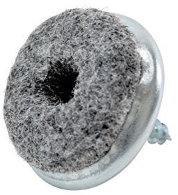 haggiy Filzgleiter - Parkettgleiter zum Schrauben (Kreuzschlitz) rund 18 mm (16 Stk.)
