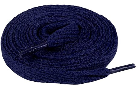 Kilter Flat Trainer Shoelaces - Navy Blue - 120 cm - 47 inch (2 Pairs)