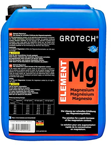 Grotech Element Magnesium 5000 ml - Zur Erhöhung des Magnesiumgehaltes im Meerwasser - Aquarium