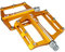 FrontStep Aluminium Anti-Rutschpedale Leicht Fahrrad Pedale Für MTB/Mountainbike Pedal/BMX Pedal Mit Cr-Mo Stahlspindel (Gelb)