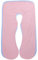 SHANNA Schwangerschaft körper Kissenbezug, Baumwolle u Form Mutterschaft Kissenbezug 80 * 155 cm (Pink + Blau)
