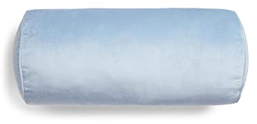 ESSENZA Nackenrolle Dailah Eisblau, 22x50 cm - 100% Polyester Samt - Uni