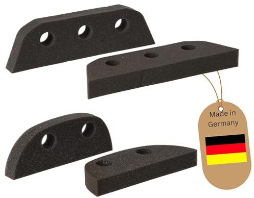 Novaliv 2X Schaumstoffbesen Ersatzschwamm für Handfeger und 2X Besenkopf Friseurbesen Schwarz Noppenbesen Hundehaarentferner Besen für Drinnen Teppichbesen Bodenabzieher Haushaltsbesen Wunderbesen