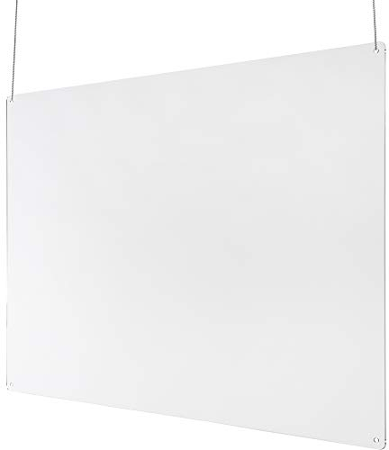 Grafoplás 85010300 Mampara de Metacrilato Colgante Sin Ventana, Transparente