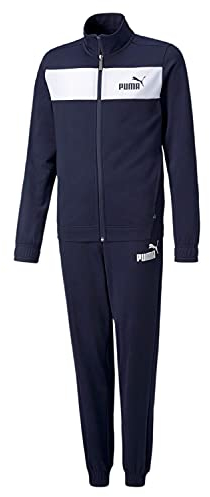 PUMA Boy's Poly Suit Cl B Track Suit,Blau (Peacoat), 140