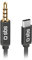 SBS Audio-Adapter für Smartphone, Kopfhörer, Hi-Fi-Stereo, Lautsprecher und Kopfhörer, 3,5 mm Klinkenstecker auf USB-C-Stecker, Metallstecker, 1 m langes Kabel