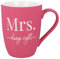 Spruchreif | Soft-Touch Tasse Rot Mrs. always right – Beidseitig gravierte Tasse mit Spruch | Lustiges Geschenk für Ehefrau, Freundin oder Kollegin