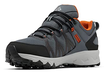Columbia Men's Peakfreak 2 Outdry Waterproof Low Rise Hiking Shoes, Grey (Graphite x Warm Copper), 7 UK