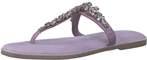 MARCO TOZZI Damen Flipflop, Blockabsatz, weiches FEEL ME Fußbett, aus hochwertigem Leder, ideal für Business und Freizeit
