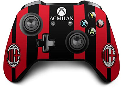 Head Case Designs Licenza Ufficiale AC Milan Home 2021/22 Kit Crest Vinile Sticker Gaming Pelle Adesivo Compatibile con Xbox One S/X Controller