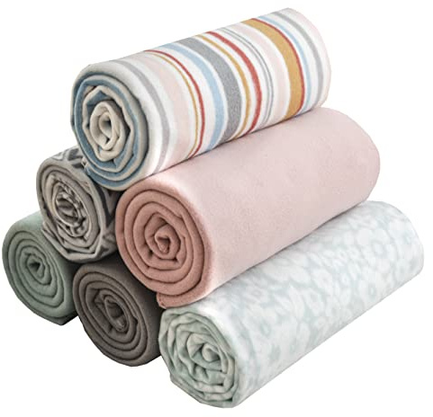 Special SG Glory Fleece-Überwurfdecke, Set für Reisen, Kinder, Outdoor, Hochzeit, Haustiere, Sortiert, #2, 6 Stück, 127 x 152 cm