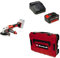 Einhell Professional Akku-Winkelschleifer AXXIO 18/125 Power X-Change (18 V, Ø 125 mm, 33 mm Schnitttiefe, Brushless, inkl. 4,0 Ah Akku, Ladegerät und Koffer, ohne Trennscheibe)