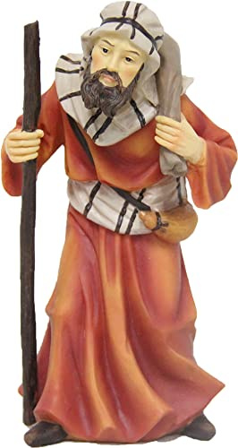 FADEDA Kameltreiber/Höhe:11 cm/handbemalt/detailgetreue Krippen Figuren - Weihnachten Tisch Dekoration Krippe Zubehör