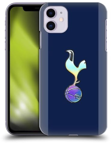 Head Case Designs Officially Licensed Tottenham Hotspur F.C. Dark Blue and Purple 2023/24 Badge Hard Back Case Compatible With Apple iPhone 11