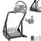 Anman Foldable Racing Steering Wheel Stand With Pro Reinforced Parts Fit For Logitech G25,G27,G29,G920 Gaming Racing Simulator Cockpit Not Included Wheel and Pedals
