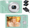Appareil photo numérique FHD 1080P 36MP 16X zoom numérique facile à utiliser Appareil photo compact pour enfants, adolescents, débutants, vert