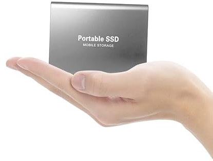 2TB External Hard Drive HDD External Hard Drive External Solid State Drive USB 3.0 for PC, Mac,Desktop,Chromebook(2TB Silver)