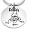 Cadeau Fetes des Peres Papa Porte Clef Papa Cadeau Anniversaire Papa Porte Cle Cadeau Papa Noel Idee Cadeau pour Futur Jeune Papa Cadeau Personnalisé Homme Original Utile (3 enfants)