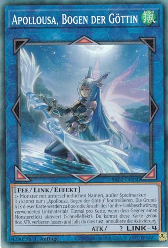 RA02-DE040 - Apollousa, Bogen der Göttin - Collectors Rare - 1. Auflage - Deutsch - 25th Anniversary Rarity Collection II - mit LMS Trading Fieldcenter-Karte Yugioh