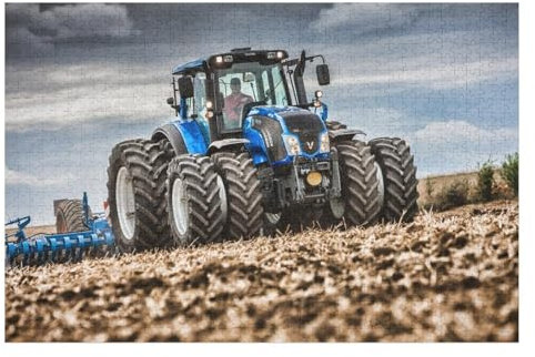 Traktor Holzpuzzle 1000 Stück Puzzles Für Erwachsene Teenager Stress Abbauen Familien-Puzzlespiel Poster 1000-teiliges Puzzle Kinder Lernspiel Spielzeug Geschenk （75×50cm）