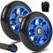 100mm Stunt Scooter Rollen Roller Reifen - Scooter Räder Ersatzräder,Mit Felgen Aus Aluminiumlegierung Und Anti-Blockier-Lager, Scoot and Ride Roller Zubehör für Scooter (2Stück 100mm Blau)