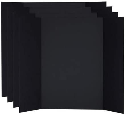 Protectafile Lot de 10 tableaux de présentation pliables en mousse à trois volets pour projecteur Noir 840 x 594 mm (A1-A2) Idéal pour présenter des œuvres d'art et des projets