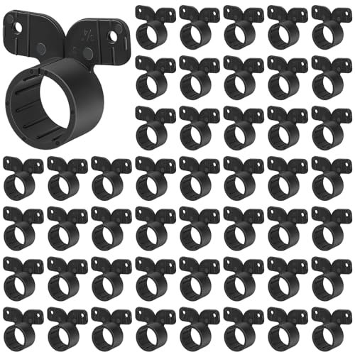 Briwooody Lot de 50 colliers de serrage de suspension pour tuyaux Pex, cuivre, PVC (style papillon) 1,9 cm