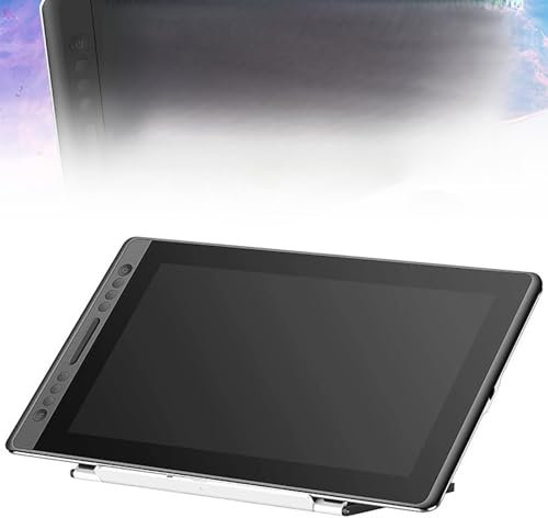 Tablette Graphique 15.6 Pouces Avec Écran, Stylet Sans Fil Passif, Écran Dur Entièrement Laminé IPS + 1920 X 1080 + Taux De Rapport De 300 Points/Seconde + Hauteur De Détection De 10 MM ,Metallic
