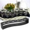 HAOHIZE Shot Glasses Cocktail Holder, Shot Glass Holder 6 Holes Wooden Drinks Paddle Black Serving Tray Shot Glass Tray Organizer Drinks Serving Board Organizer (Black S6 hole)