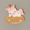 WONDEE Vintiun Plaque décorative pour chambre de bébé en forme de licorne, noms en bois personnalisés pour portes et chambre fille et garçon, objets/cadeaux personnalisés originaux pour bébés