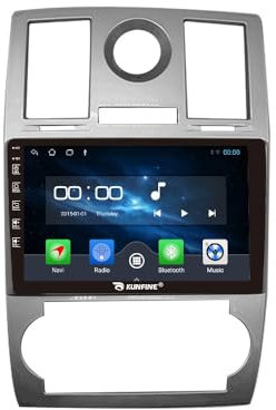 Quad Core 4G+64G Car CarPlay Android Auto 9 IPS Display Navigation Stereoanlage Touchscreen Haupteinheit Pad Tablet Rückfahrkamera GPS Radio Media Player für Chrysler 300C 2005-2007