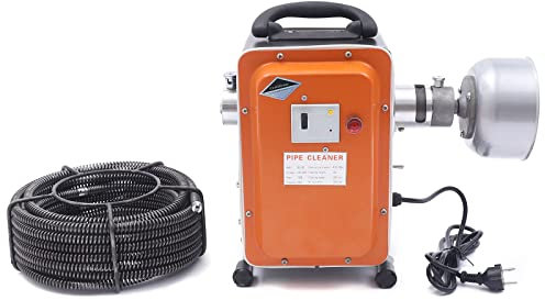 Machine de nettoyage de canalisations électrique, spirale de nettoyage de tuyaux, 230 V, déboucheur de canalisations, 750 W, rondelle, kit de machine de nettoyage de canalisations, pour tuyaux de Ø 20