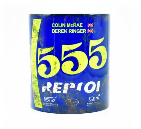 Legacy Legends Colin McRae 1995 Racing Mug - Impreza 555 Rally Car - WRC World Champion & Racing Legend - Gift Ideas for Motorsport Fans