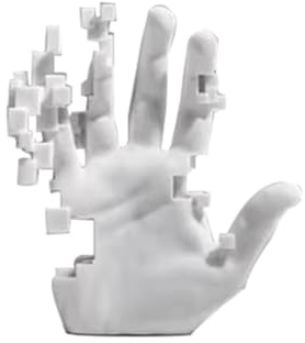 PAGJHRFJG Palm Ornament Decorations Mosaic Sculptures Hand Model Resin Abstract Figurine Home Desktop Fashion Study OfficeStatue A Easy Install