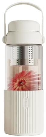 Flaroey Transparent Glass Coffee Mug Multi-Use Drinkware for Coffee Includes Tea Filter A