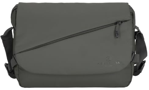 Kenorada Messenger Bag Leisure CT17-B | Unisex Umhängetasche mit 14 Laptopfach | Überschlag & 2-Wege-Reißverschluss | Außen- & Innenfächer | Verstellbarer, gepolsterter Schulterriemen