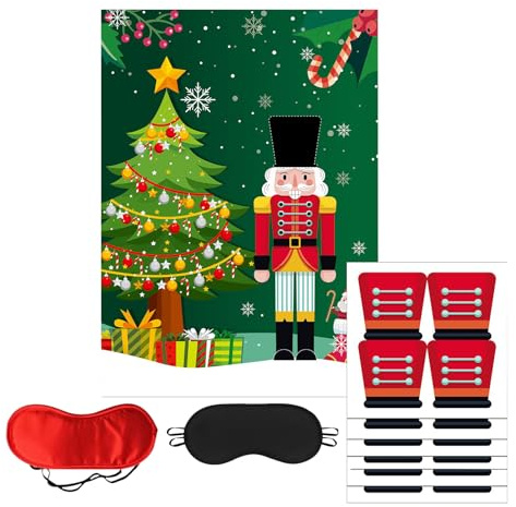 Jeux de Noël - Casse-Noisette - Jeu d'affichage coloré pour Les fêtes - Solution Festive complète et - Activité saisonnière - Plaisir de fête captivant pour Les familles - Événement Scolaire