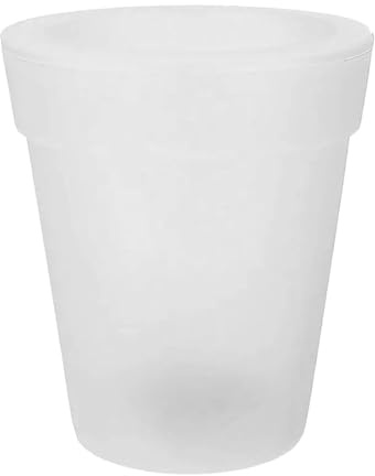 2026 Solar Blumentopf Outdoor Garten Licht Beleuchtung Blumentopf Leuchtende Vase Garten Dekoration (White, 17x17x19cm)