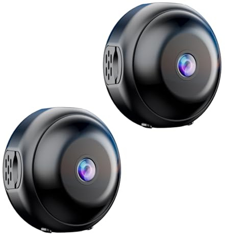 Hidden Camera HD Night Vision No Wifi or Electricity Required Tiny and Installs in 1 Second Remote Real-Time Viewing, Home Security Cameras Connected to Mobile Phones for Remote Monitoring (2pcs)