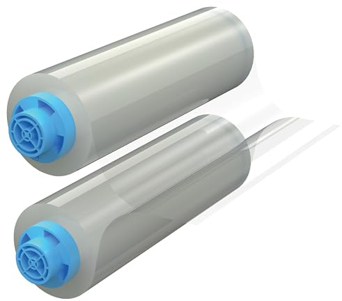 GBC Velocity Transparente Laminierfolien-Rollen 80 Mikron Glanz - 38,2 Meter Hochglanz-Laminierfolie für bis zu 120 DIN A4 Blätter - Einfaches Einlegen 4410077