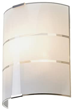 Lindby Glas Wandlampe, Wandleuchte innen Innenleuchte Wand Metall 1x E14 max. 40W ohne Leuchtmittel Wandbeleuchtung Wohnzimmer Esszimmer
