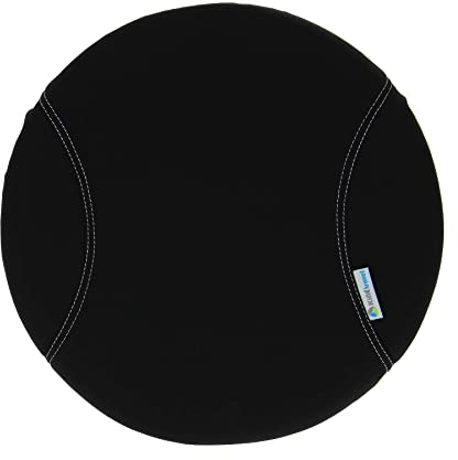 Kine Travel Coussin Rotatif/Disque de Transfert - 39 cm de diamètre x 6cm - approuvé par Un Kinésithérapeute, Noir, 39 cm de diamètre, 6 cm d'épaisseur, Mousse à mémoire de forme, Médical