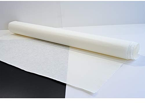 [10 Stück] Koreanisch Traditionelle Mulberry Papier Hanji handgefertigt Plain Natürliche weiß 28.3 x 55.9 (Single-Layer) Naturweiß