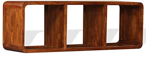 vidaXL Massivholz TV Schrank Palisander-Finish Fernsehschrank Fernsehtisch Lowboard TV Möbel Tisch Board Sideboard HiFi-Schrank 120x30x40cm