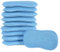 10 Pack of Micro-Pro Duo Action Antibacterial Cleaning Pads Microfibre Cloths Sponge Scourers Dusters For Home Kitchen Bathroom Shower Bath Scrubbing Dusting Wiping Polishing Washing Up Dishes - Blue