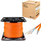 HB-DIGITAL 100m CAT 7 Netzwerkkabel LAN Kabel Verlegekabel Ethernet Installationskabel 10 Gbit/s AWG23 S/FTP - GHMT Zertifiziert - reines Kupfer LSZH BauPVO Klasse Cca Datenkabel Duplex - Orange